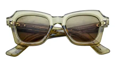 Jacques Marie Mage Lake - Olive Sunglasses In Olive Green