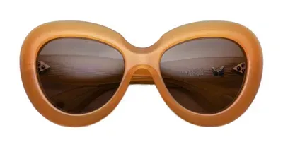 Jacques Marie Mage Monarch - Bengal Sunglasses In Orange