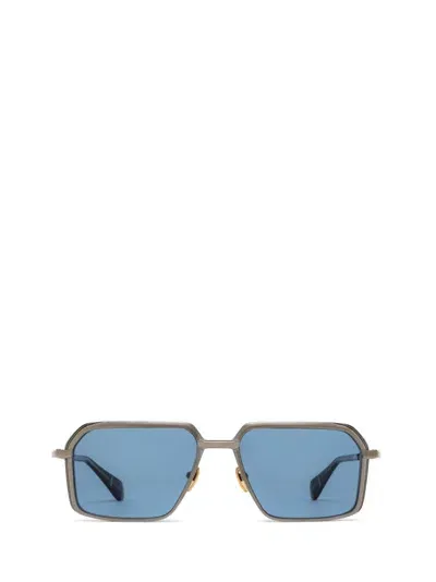 Jacques Marie Mage Rectangle Frame Sunglasses In Blue