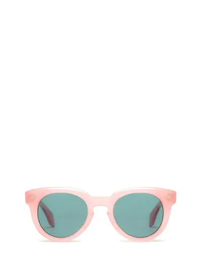 Jacques Marie Mage Round Frame Sunglasses In Pink