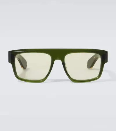 Jacques Marie Mage X George Cortina Ritz Flat-top Sunglasses In Green