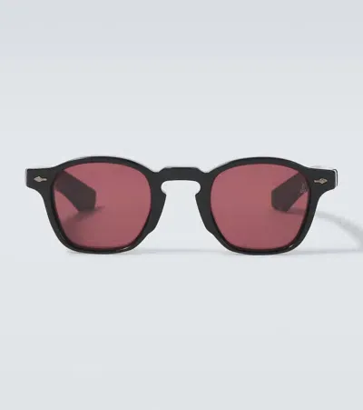 Jacques Marie Mage Zephirin Square Sunglasses In Burgundy