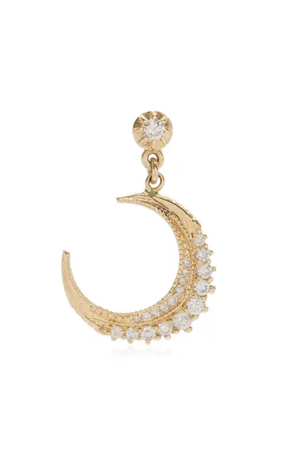 Jacquie Aiche 14k Gold Diamond Single Earring