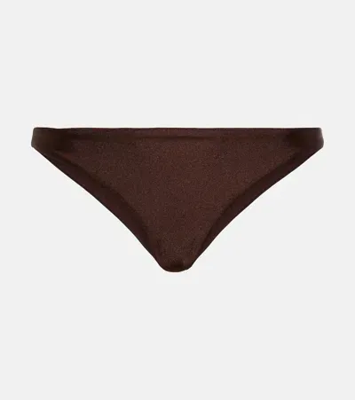 Jade Swim Classic Bikini Bottoms In Chocolate