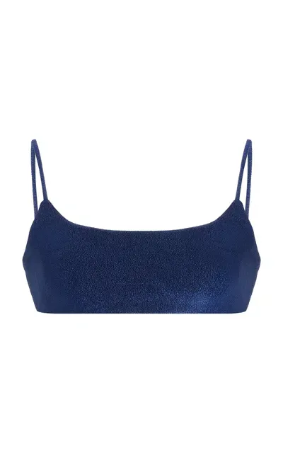 Jade Swim Muse Scoop Top In Navy