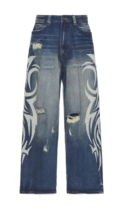 Jaded London Blade Xl Colossus Jeans In Blue