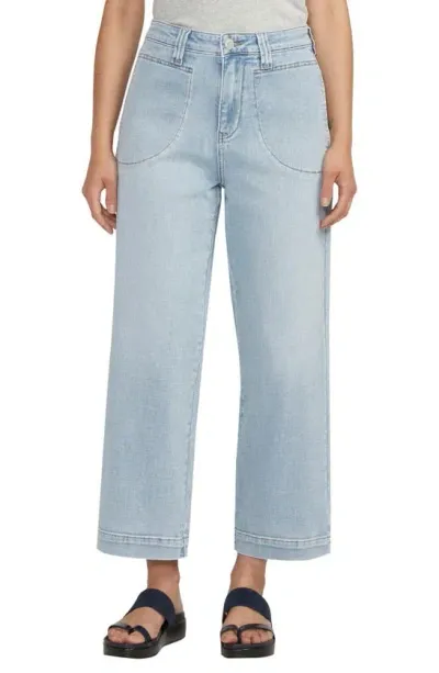 Jag Jeans Sophia High Waist Ankle Wide Leg Jeans In Surf Spray Blue