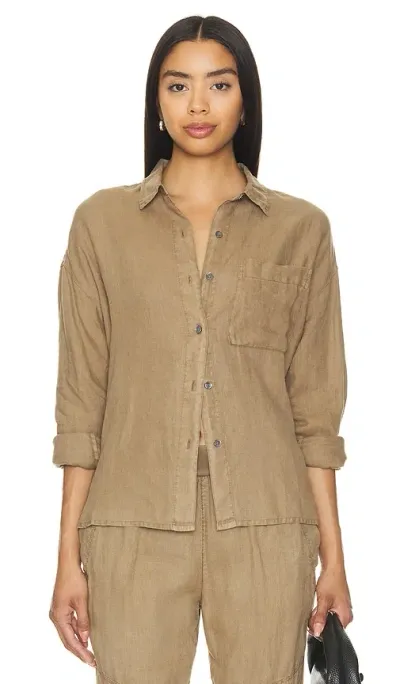 James Perse Oversized Shirt In Olive