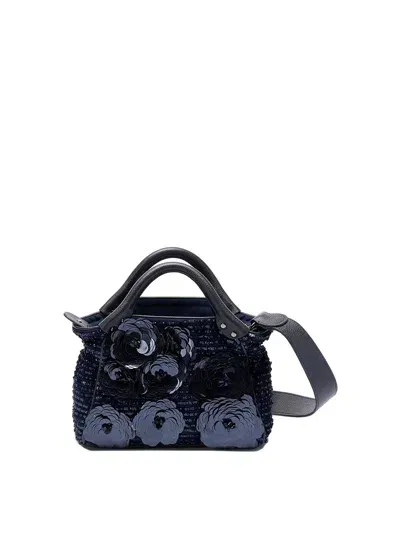 Jamin Puech Sequin Garden Bag In Blue