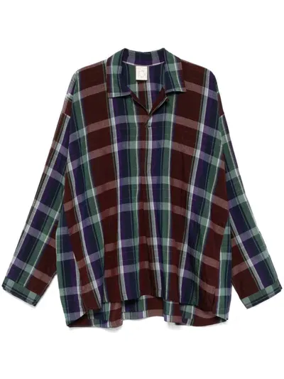 Jan-jan Van Essche Madras-check Shirt In Multi