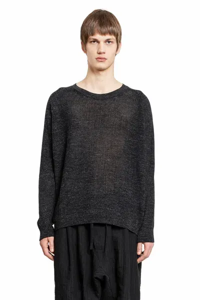 Jan-jan Van Essche Mesh Knitted T-shirt In Grey