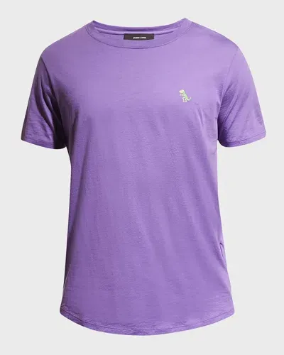 Jared Lang Men's Dino Pima Cotton T-shirt In Purple