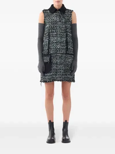 Jason Wu Collection Tweed Mini Dress In Hunter Green