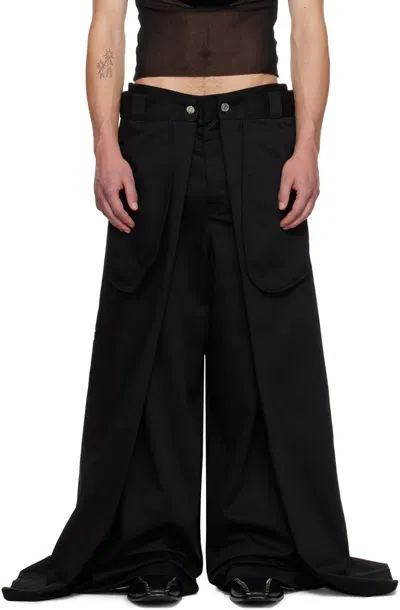 Jean Paul Gaultier Black Shayne Oliver Edition 'the Wrap' Trousers In 00-black