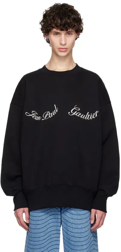 Jean Paul Gaultier Black 'the ' Sweatshirt In 0001-black/white