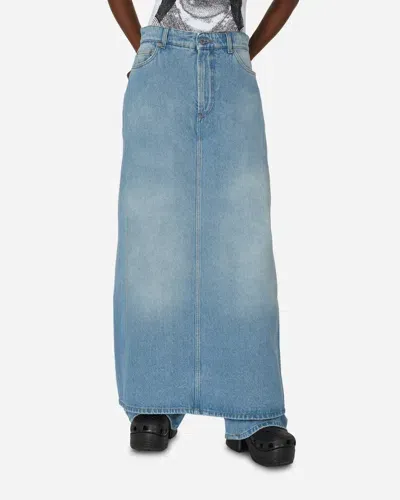 Jean Paul Gaultier Denim Pant Skirt Light In Blue