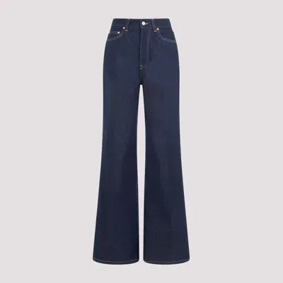 Jean Paul Gaultier Conical Denim Pants Indigo In Blue