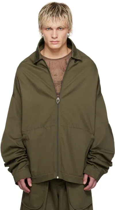 Jean Paul Gaultier Khaki Shayne Oliver Edition Jacket In 41-khaki