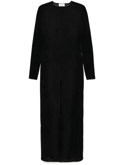 Jean Paul Gaultier Morphing Maxi Dress In Black