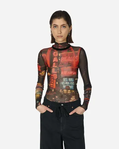 Jean Paul Gaultier Red 'the Pigalle' Turtleneck In Multicolor