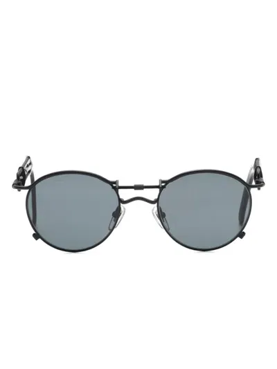 Jean Paul Gaultier Round-frame Sunglasses In Black