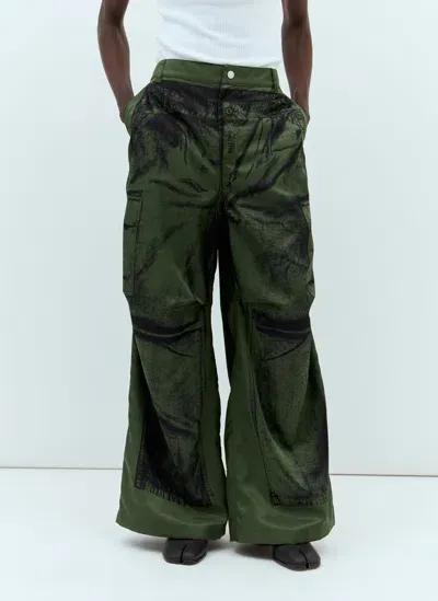 Jean Paul Gaultier Trompe L'oeil Pants In Green