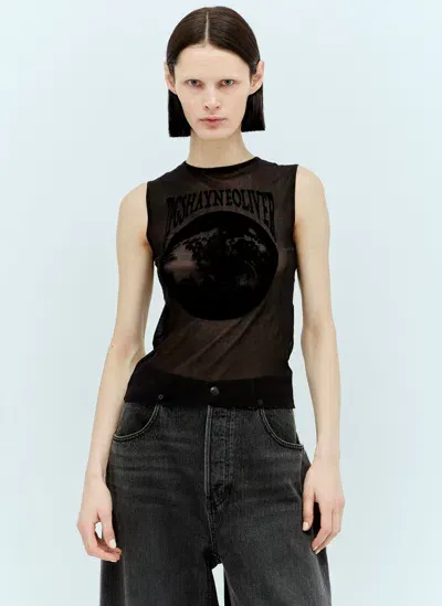 Jean Paul Gaultier X Shayne Oliver Black Earth Tank Top