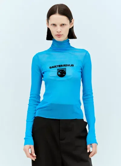 Jean Paul Gaultier X Shayne Oliver Blue Earth Top