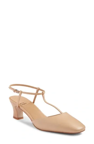 Jeffrey Campbell Chantall Ankle Strap Pump In Beige