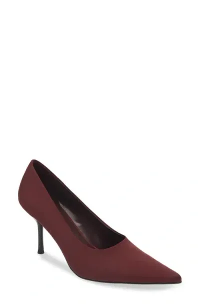 Jeffrey Campbell Chosen Pointed Toe Pump In Winesilk