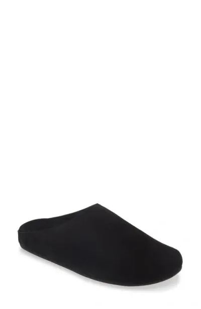 Jeffrey Campbell Content Suede Clog In Black Suede