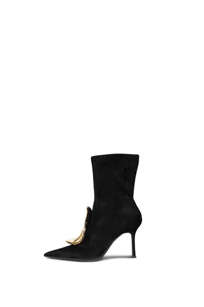 Jeffrey Campbell Daring-o Boots In Black