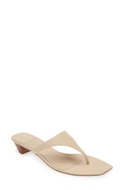 Jeffrey Campbell Glenda Flip Flop In Ivory Tan Stack