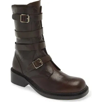 Jeffrey Campbell Shoreditch Bootie In Brown