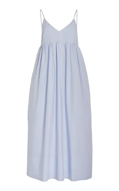 Jenni Kayne Cove Cotton Maxi Dress In Blue