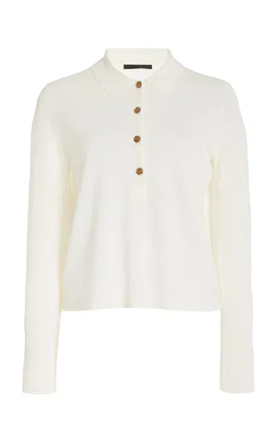 Jenni Kayne Grayson Merino Wool Top In White