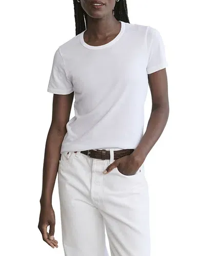 Jenni Kayne Cotton Slim Tee In White