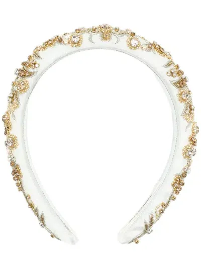 Jennifer Behr Crystal-embellished Headband In Brown