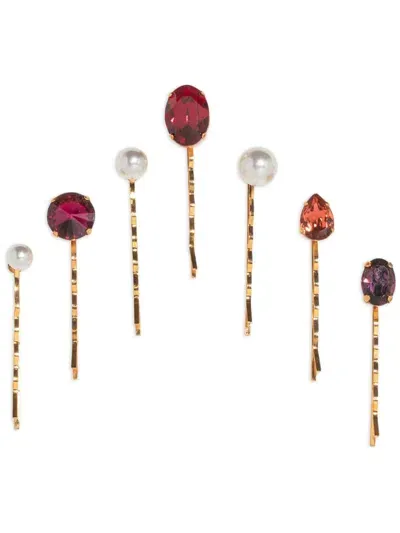 Jennifer Behr Kristel Bobby Pin Set In Gold