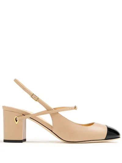 Jennifer Chamandi 65mm Mattia Pumps In Neutrals