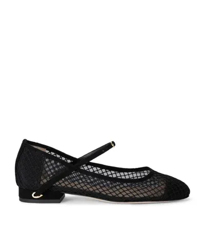 Jennifer Chamandi Suede Paolo Ballet Flats In Black