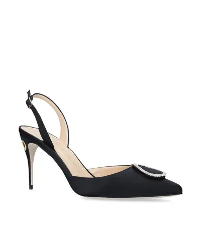 Jennifer Chamandi Vittorio Slingback Pumps 85 In Black