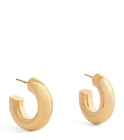 Jennifer Fisher Yellow Gold-plated Samira Micro Huggie Hoops