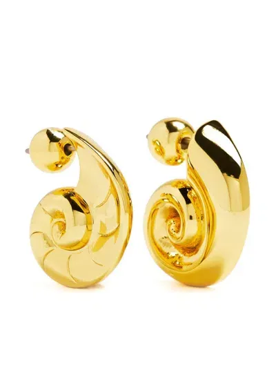 Jenny Bird Logo-engraved Earrings In Gold