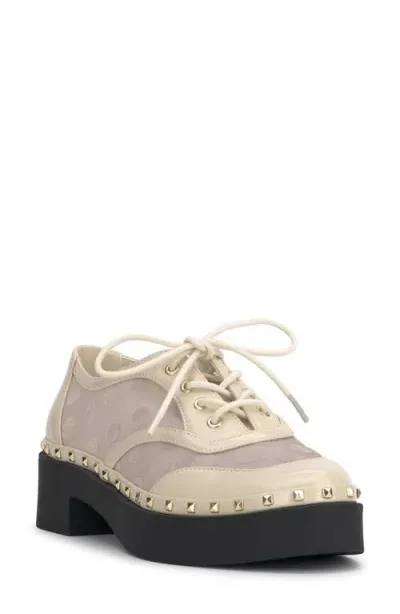 Jessica Simpson Chryse Platform Derby In Soft Ivory