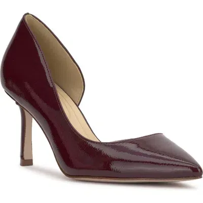 Jessica Simpson Darnis Pointed Toe Half D'orsay Pump In Berrilicious