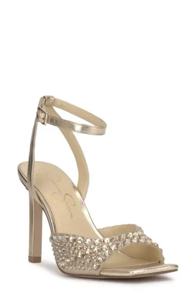 Jessica Simpson Lendall Ankle Strap Sandal In Champagne