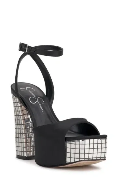 Jessica Simpson Lirio Ankle Strap Platform Sandal In Black