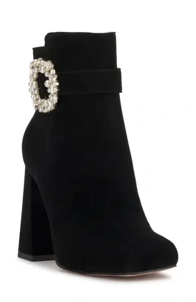 Jessica Simpson Luminna Bootie In Black Suede