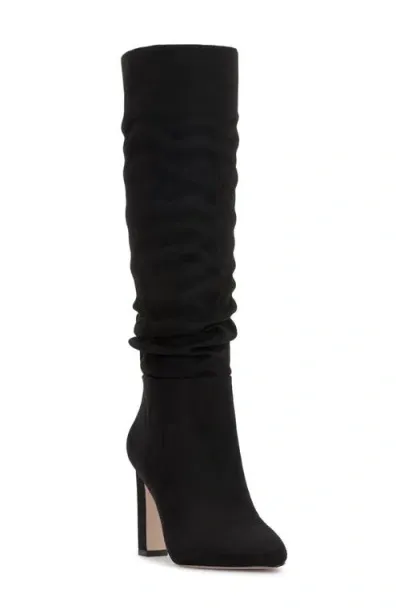 Jessica Simpson Minerva Knee High Boot In Black Suede